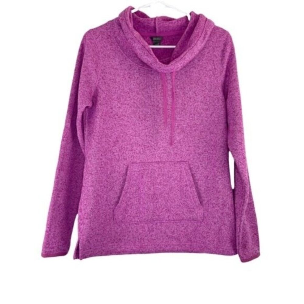 Eddie Bauer Purple Pullover Cowlneck Sweater